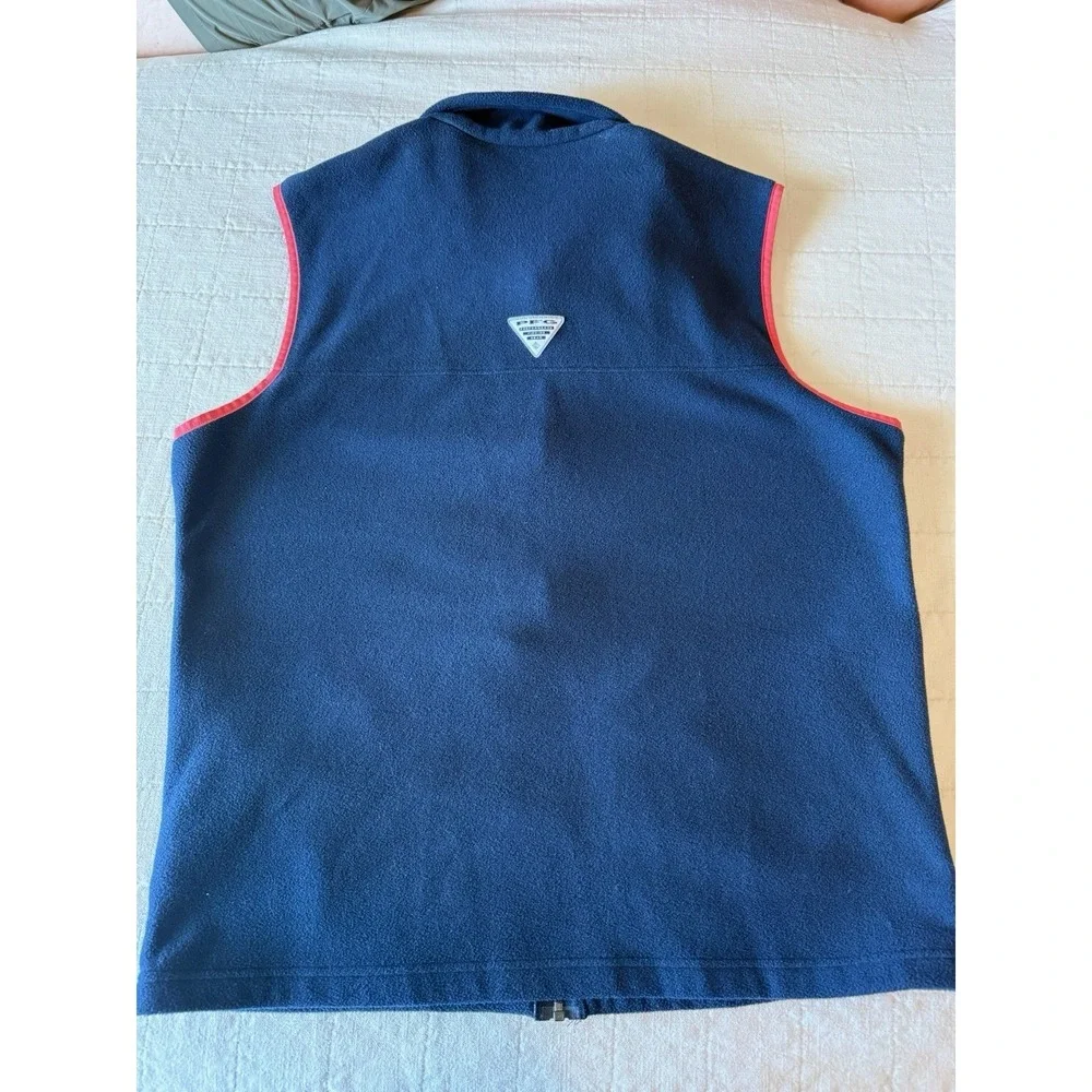 Columbia Sportswear Fleece‎ Navy Blue Full Zip Vest Kid's Size Large Boys